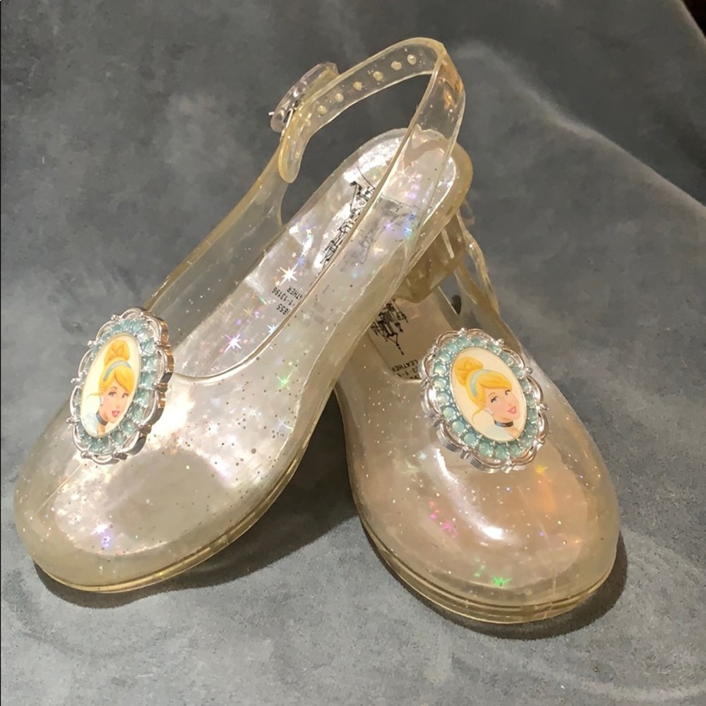 Disney Cinderella “glass” slippers.  Size 7/8